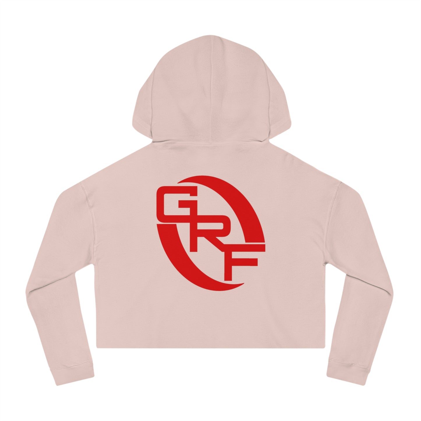 GRF Merry Liftmas Blush Pink Crop Hoodie