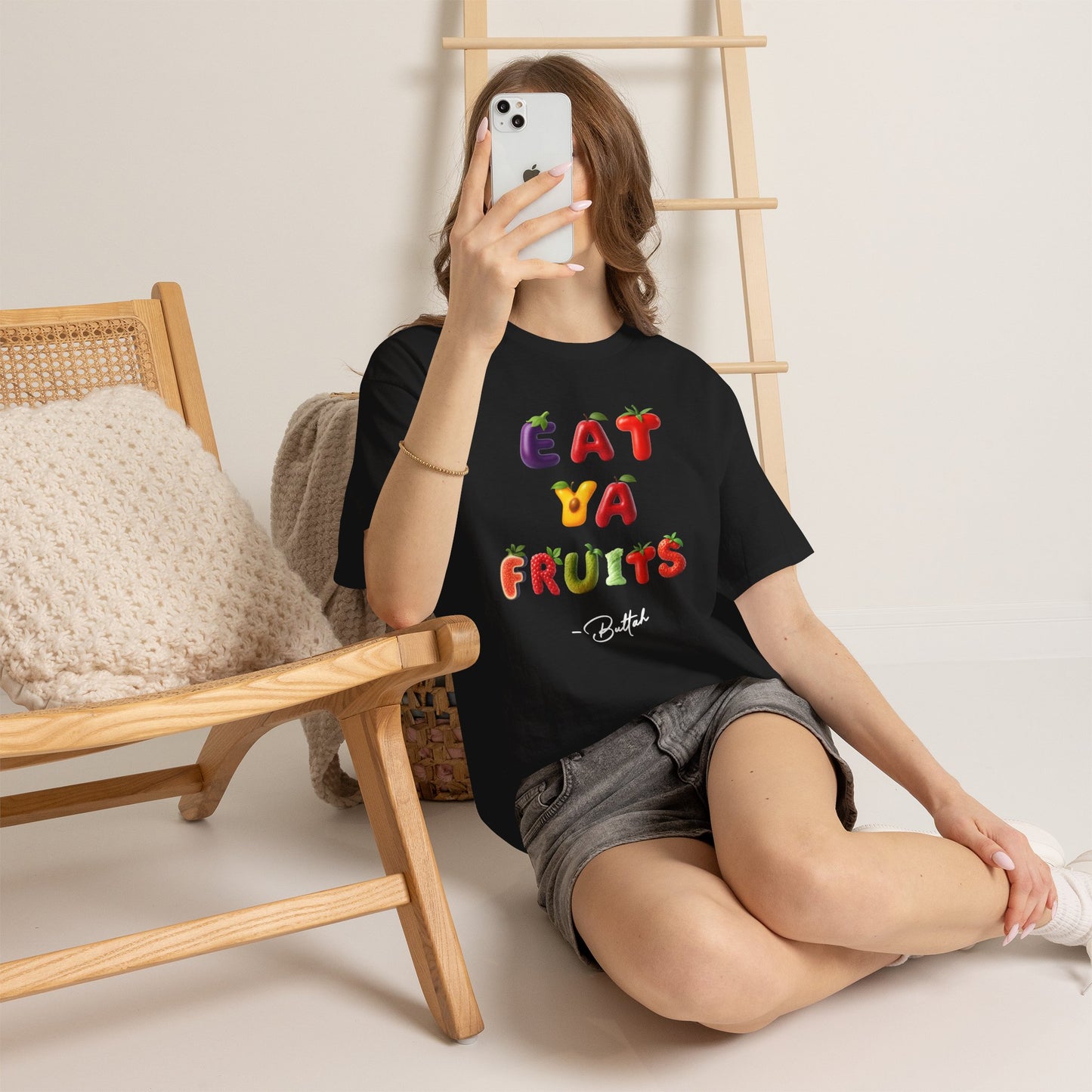 GetRightttFamily "Eat Ya Fruits" Unisex Heavy Cotton Tee