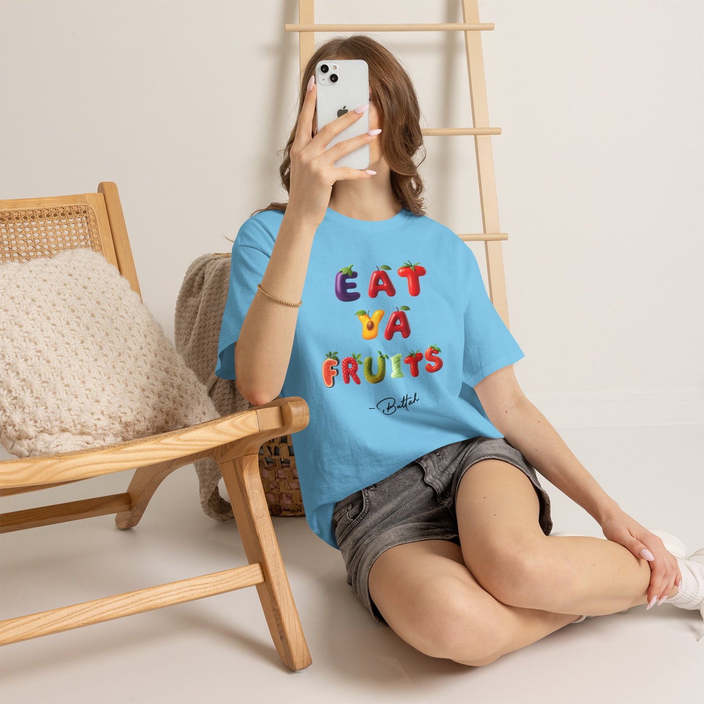 GetRightttFamily "Eat Ya Fruits" Unisex Heavy Cotton Tee