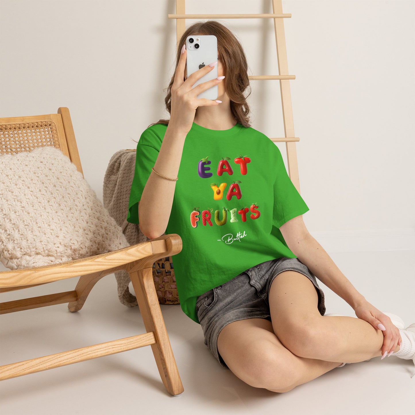 GetRightttFamily "Eat Ya Fruits" Unisex Heavy Cotton Tee