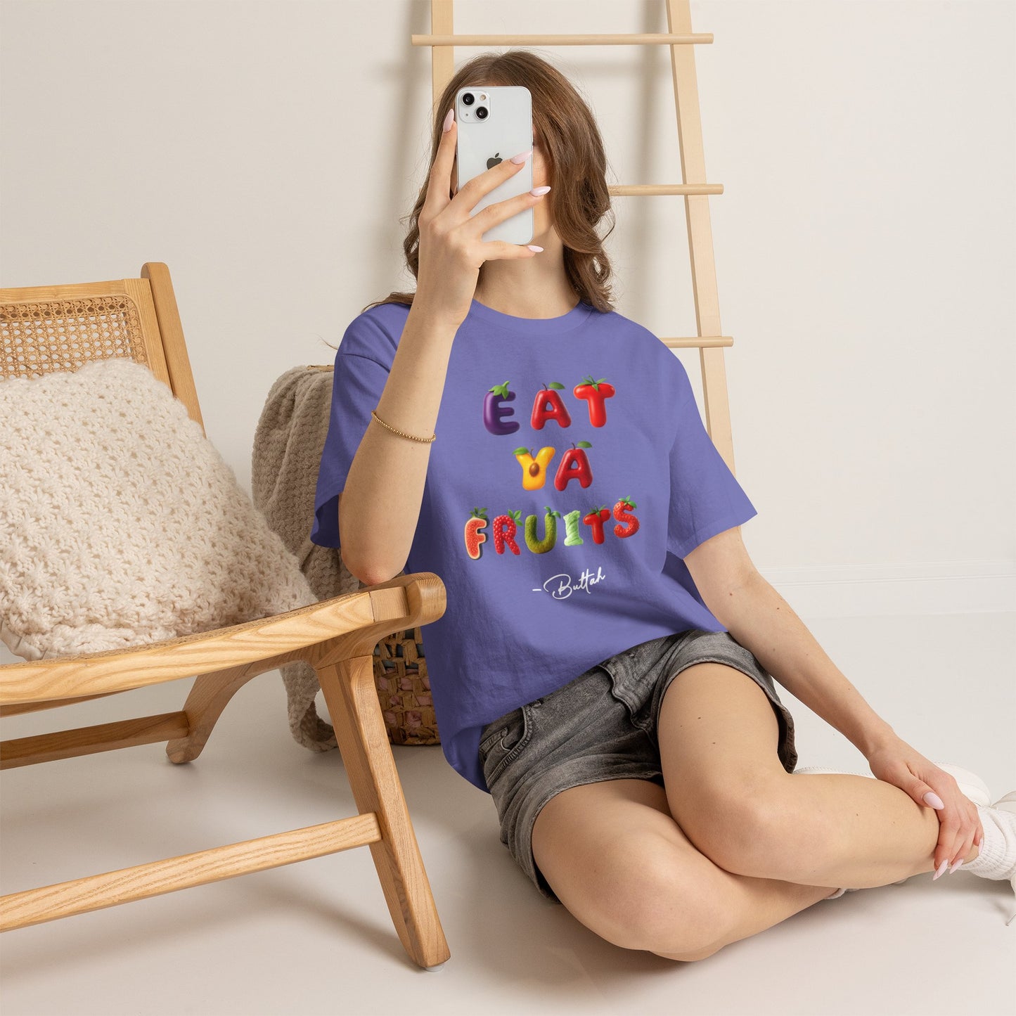 GetRightttFamily "Eat Ya Fruits" Unisex Heavy Cotton Tee