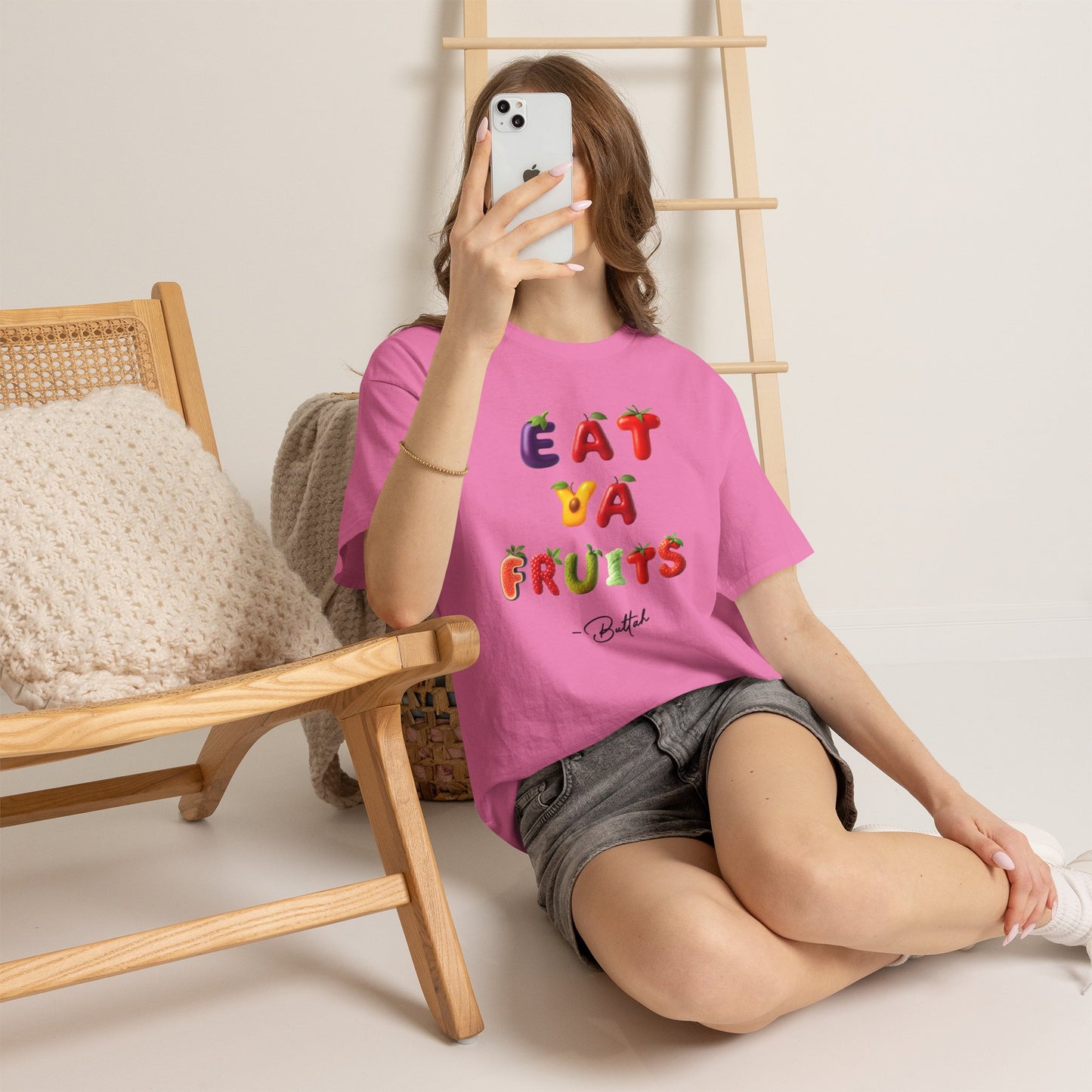 GetRightttFamily "Eat Ya Fruits" Unisex Heavy Cotton Tee