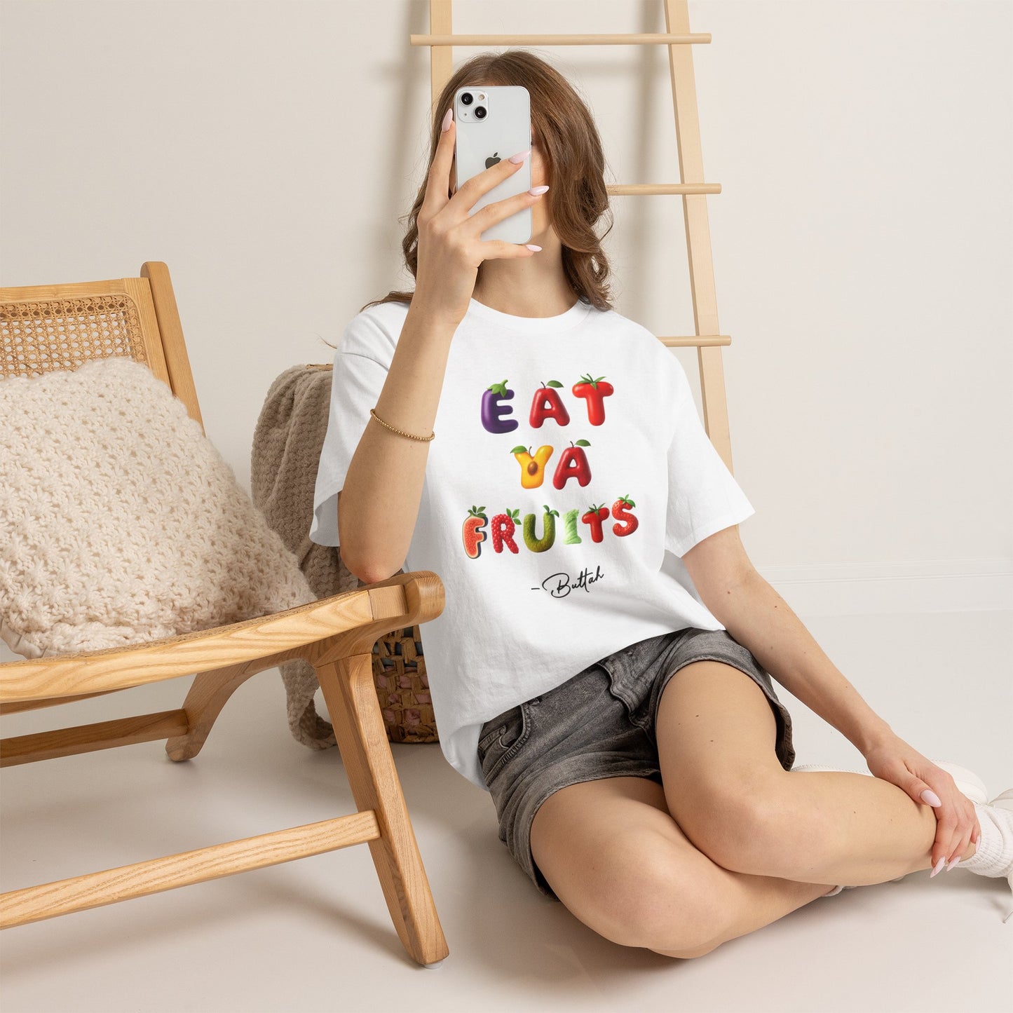 GetRightttFamily "Eat Ya Fruits" Unisex Heavy Cotton Tee